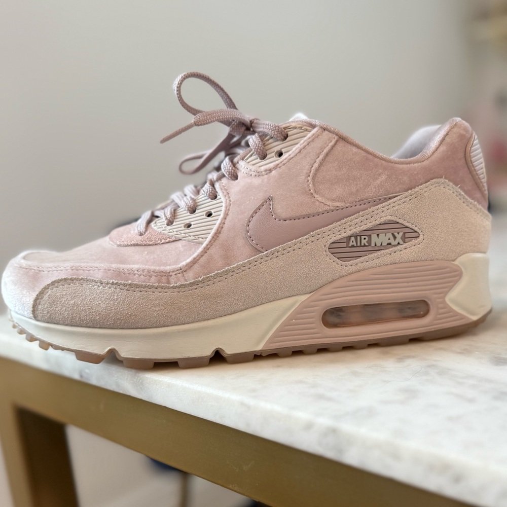 Nike Air Max Women's Sneakers - Light Pink and Beige